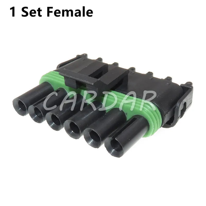6 Pin 12015799 12010975 Auto Accelerator Pedal Plug For Delphi Electrical Car Connector