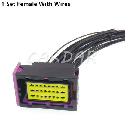 24 Pin FCI 211PC249S0005 211PL249S0023 HCCPHPE24BKA90F Automotive Connector Auto ECU PCB Socket Black Plug