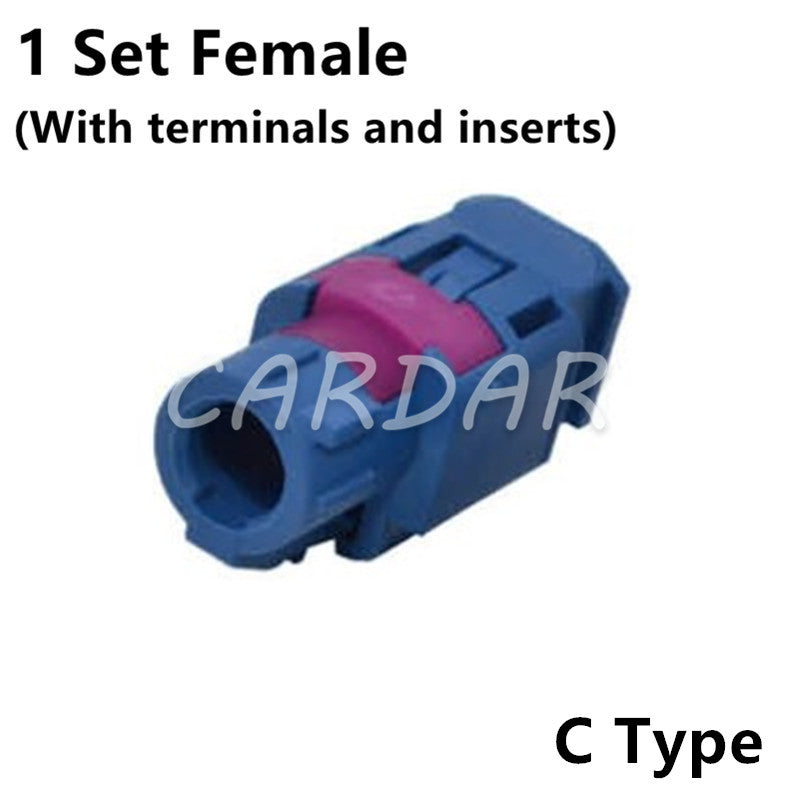 LVDS 4 Pin Connector Female Automotive Socket Universal Auto Modification Plug