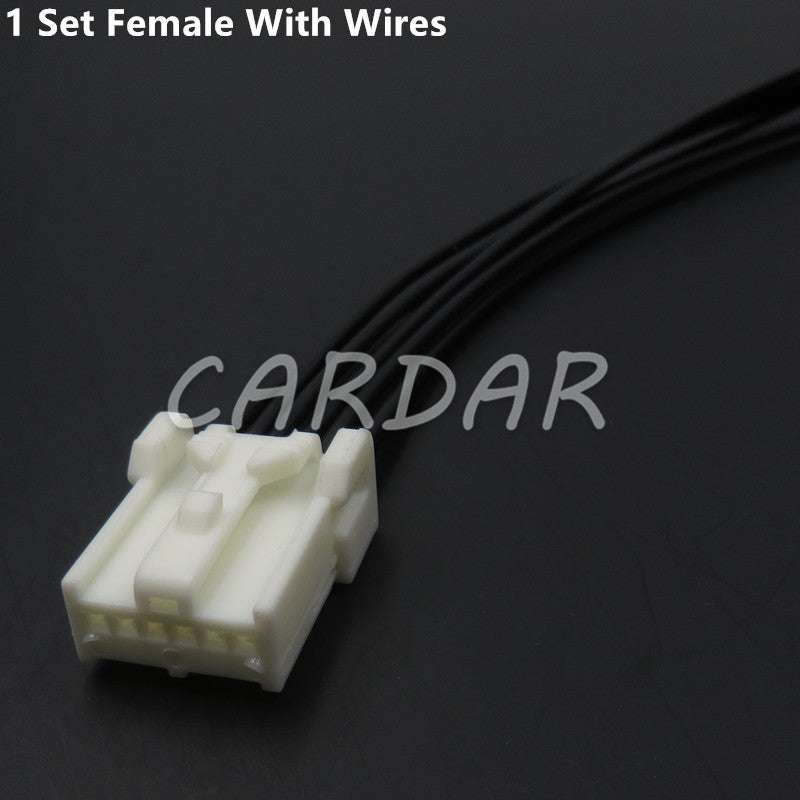 6 Pin 7282-8663 7283-8660 Auto Rear View Camera Wire Car Socket Connector For Nissan