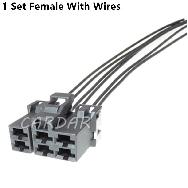 6 Pin 7123-6366-30 6.3mm Car Auto Electrical Wiring Cable Socket Plug