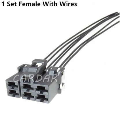 6 Pin 7123-6366-30 6.3mm Car Auto Electrical Wiring Cable Socket Plug