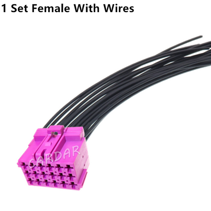 18 Pin 1-967624-2 1-967629-2 Male Plug Female Socket Automobile Parts Car Electric Wire Unsealed Connector