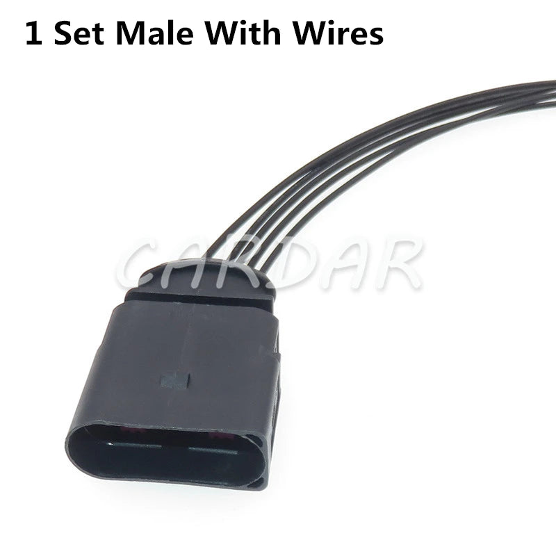 5 Pin 1.5mm Car Flowmeter Wiring Harness Waterproof Socket For VW Audi 1-969920-1 6N0973805 1J0973705
