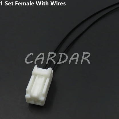 2 Pin 1300-9342 90980-12498 7283-2345 Automobile Cigarette Lighter Cable Connector Wiring Socket For Toyota Vios Levin