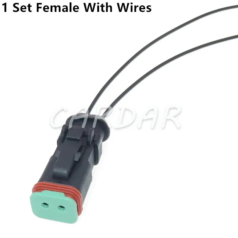 2 Pin 1.6 Series Fuel Spray Nozzle Wire Socket Male and Female Docking Plug DT04-2P-E008 DT04-2S-E008