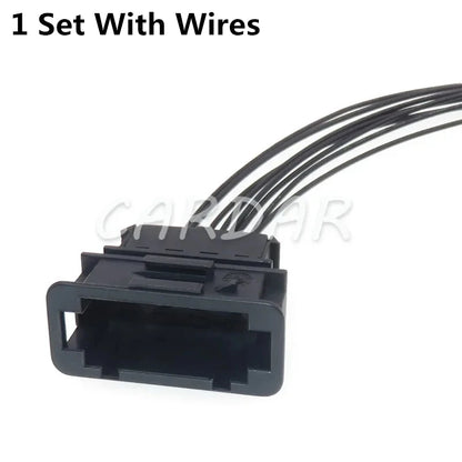8 Pin 1J0972784 6.3mm Auto Electric Wiring Cable Connector Socket With Terminals 1J0 972 784 For VW