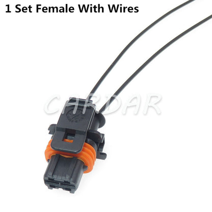 2 Pin 1928404072 1928403137 Common Rail Diesel Injector Plug Automotive Connector Socket For Bosch