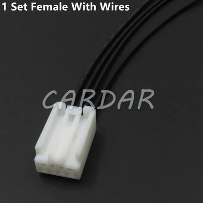 4 Pin 6098-2931 6098-2163 11950 Auto Fog Lamp Electric Heating Instrument Lamps Adjustment Plug Wire Cable Socket