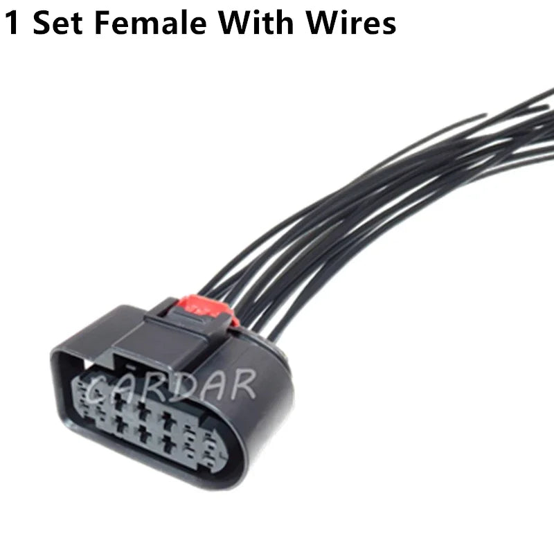 14 Pin Automotive Wiring Terminal Composite Connector 1304487040 8W0973737 Waterproof Electrical Socket Car Unsealed Plug