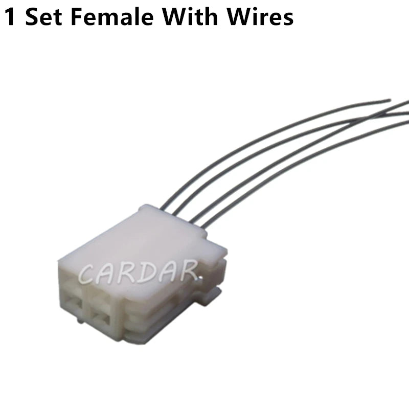 4 Pin 2.2 Series White Automotive Male Female Unsealed Socket With Terminal 6098-7200 Auto Parts