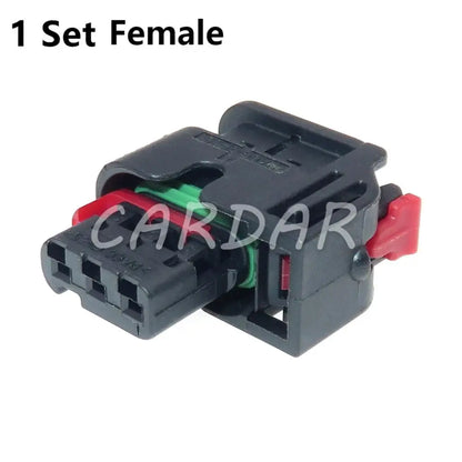 3 Pin 1.2 Series 1488992-5 Auto Waterproof Plug Black Electrical Connector Cable Wiring Terminal Socket