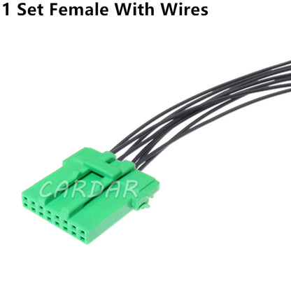 8 Pin 1.2 Series Green Automotive Electric Cable Socket Modification Connector Accessories With Terminal