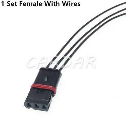 3 Pin 872-405-501 872-837-506 Automotive Electrical Waterproof Wire Plugs Cable Socket Connector
