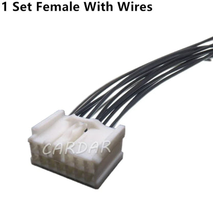 12 Pin 2.2 Series Automobile Male Female Unsealed Cable Connector Car Plastic Housing Wiring Socket With Terminal