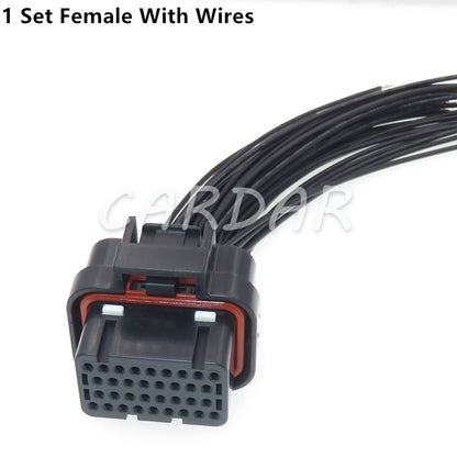 34 Pin 4-1437290-1 6437288-2 6437288-2 AMP Superseal 1.0 Auto Connector Car ECU Plug With Terminals