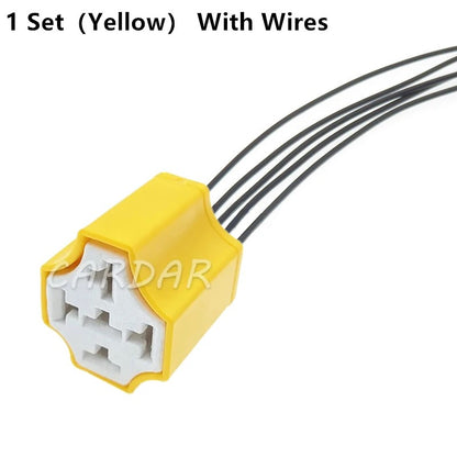 5 Pin Automotive Ceramic Relay Holder High Temperature Relay Sockets Light Lamp Bulb Headlight Extension Connector