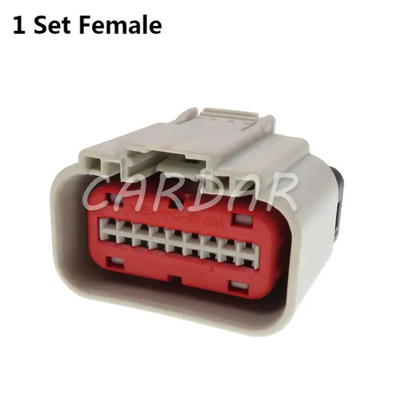 18 Pin 1488533-6 Auto Air Flow Meter Plug Car Radar Cable Connector Gray Wire Socket With Terminals