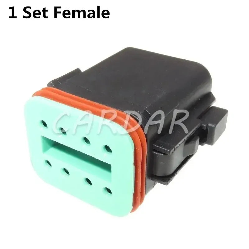 8 Pin DT04-8P DT06-8S Black Colour DT Series Automotive Waterproof Deutsch Connector Plug With Terminals