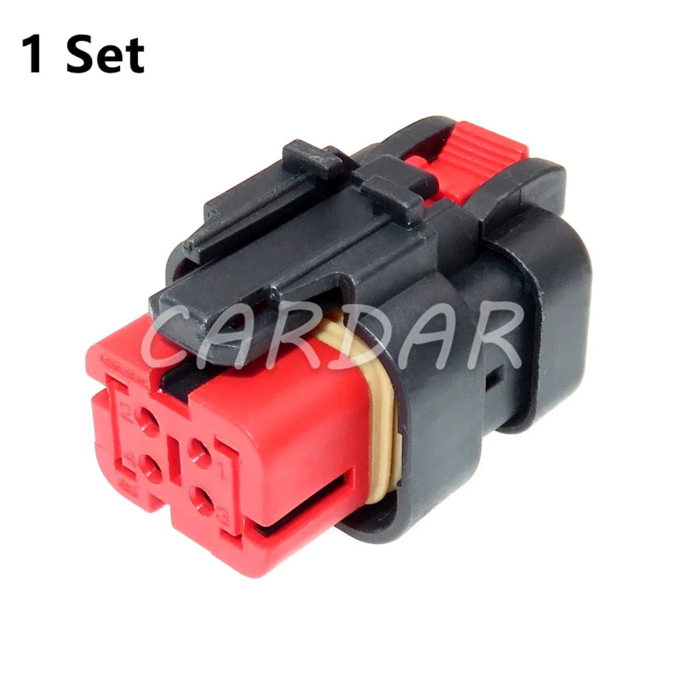 4 Pin 1.6 Series Car Waterproof Connector 776487-1 Red Electrical Socket Auto Modification Accessories
