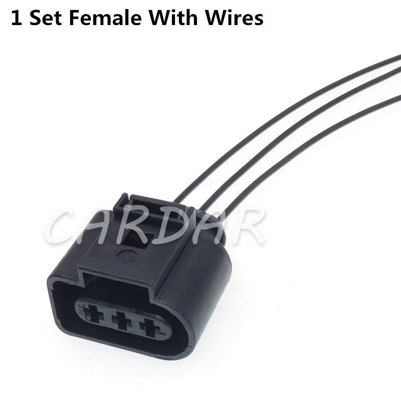 3 Pin 1J0 973 723 1J0973723 1717696-1 Waterproof Car Plug Automotive Wire Electrical 3.5mm Connector For VW