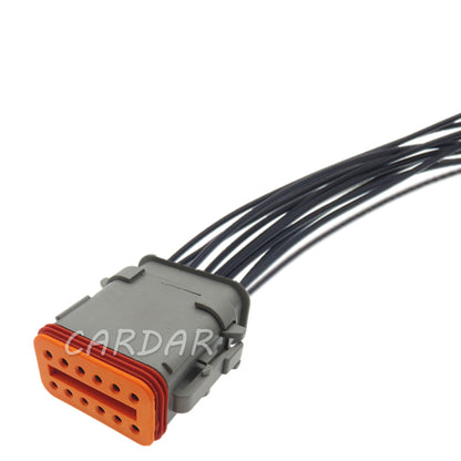 12 Pin DT04-12P-E008 DT04-12S-E008 Car Cable Socket Car Window Plastic Housing Wire Connector