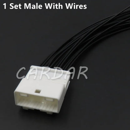 22 Pin 0.7mm 6098-3885 7283-4578 Car Auto Navigation Reversing Mirror Connector Automotive Audio Cable Socket For Nissan