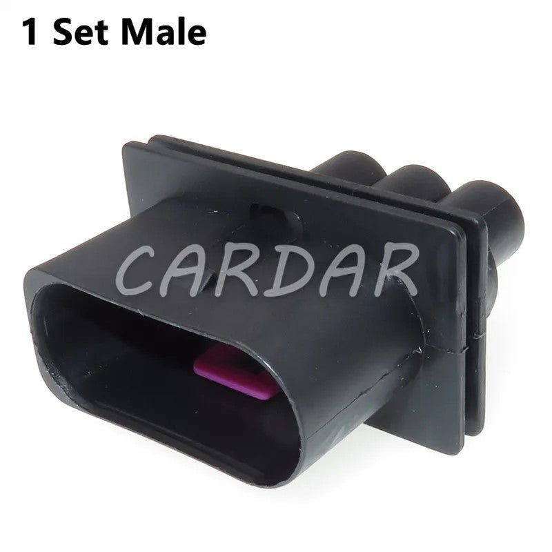 3 Pin 1J0 906 443 1J0 906 233 Waterproof Electronic Fan Cable Socket Automotive Radiator Plug For VW