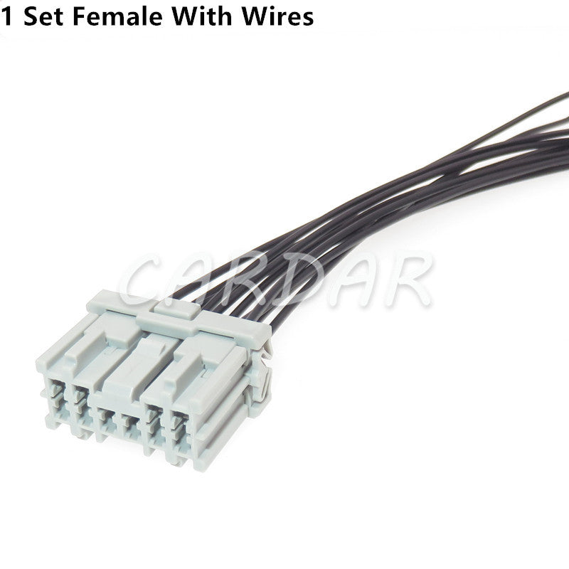 10 Pin 6098-0249 6098-0250 Automotive Connector Sockets With Terminal