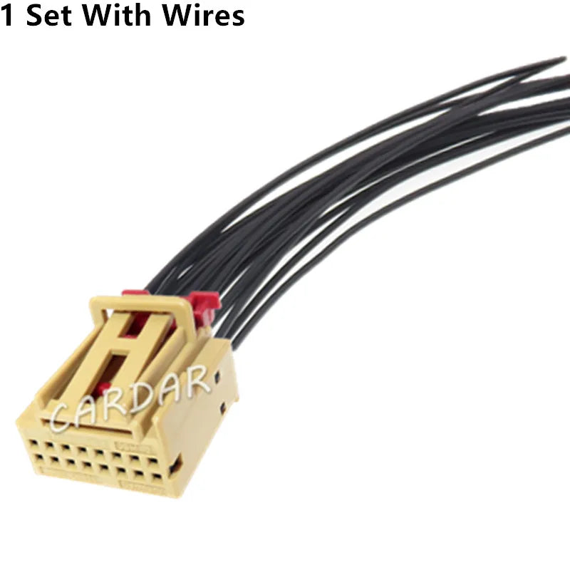 16 Pin 1K0 972 928 A Automotive Automatic Air Conditioning Panel Wire Cable Socket 1K0972928A For VW Audi