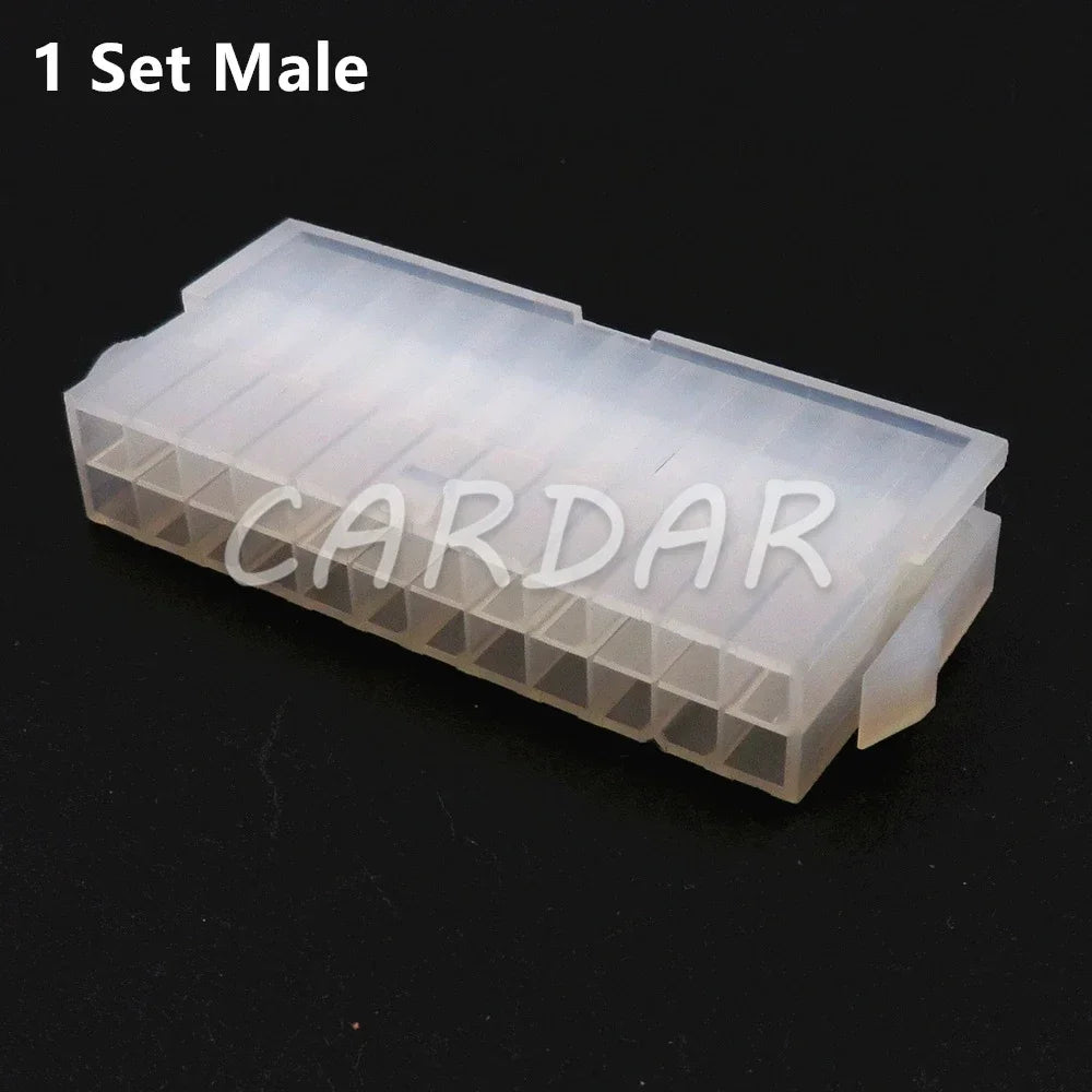24 Pin Automobile Computer Replacement Connector Parts Car Electric Cable Unsealed Socket 3901-2240 3901-2241