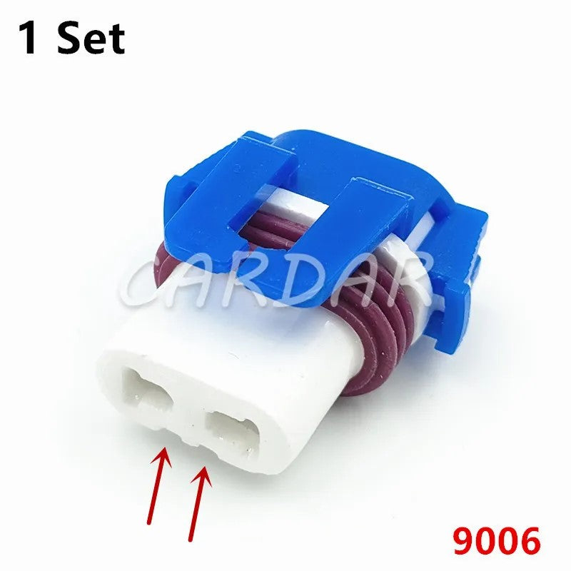 2 Pin 9006 Automotive Ceramics Lamp Light Socket For Auto Fog Lamp Connector