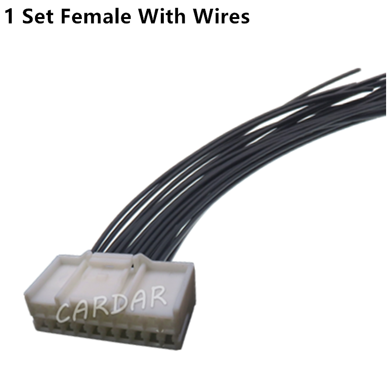 20 Pin High Quality White Car Connector Auto Male Female Docking Electric Wire Socket 936131-1 936095-1