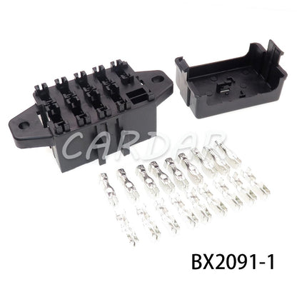 9/10/14 Way Standard Blade Fuse Holder Block Plastic Cover with Terminals for Car Automobile Auto Trike