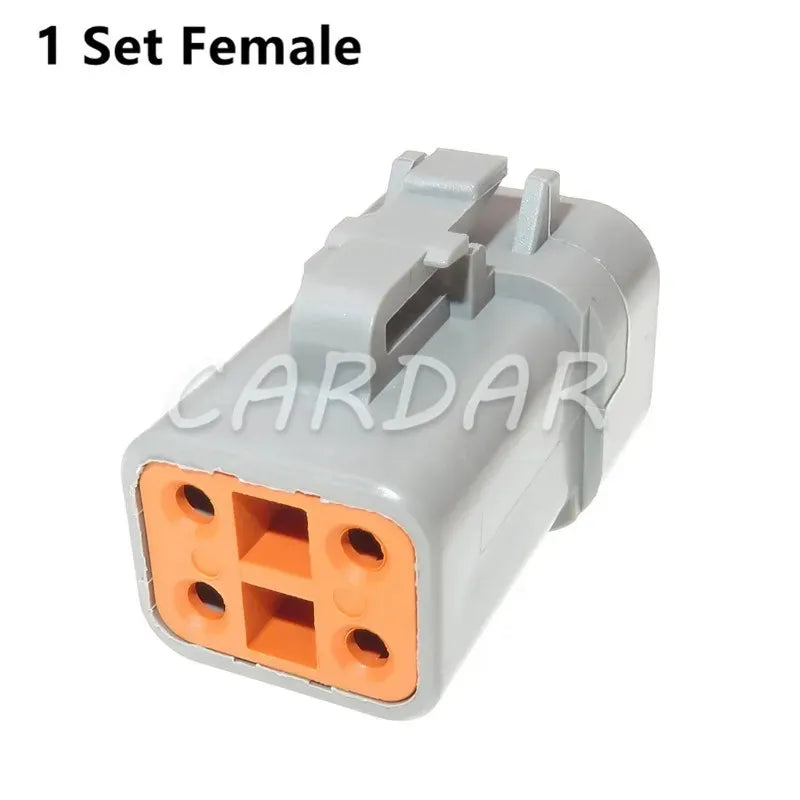 4 Pin DTP Series DTP06-4S DTP04-4P Waterproof Connector Wire Sockets For Auto Cars