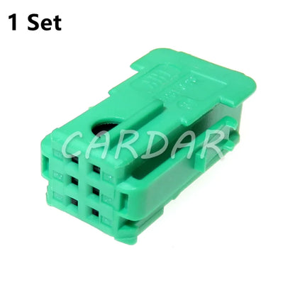 6 Pin 0.6 Series Miniature Green Auto Wire Harness Unsealed Socket 185311-1 953381-1 953382-3